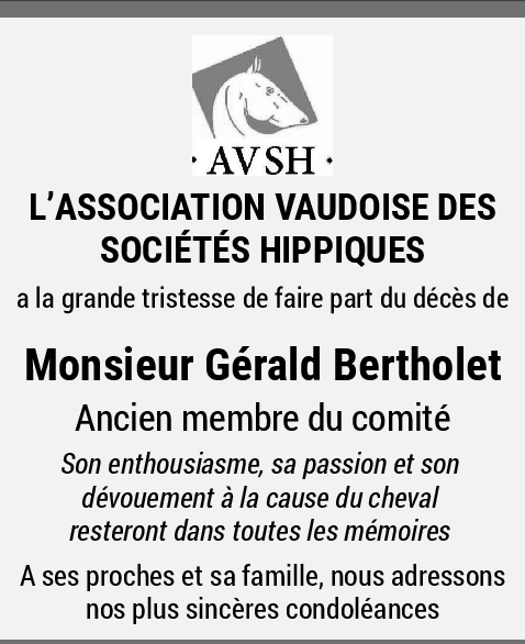 Gérald Bertholet Hommages